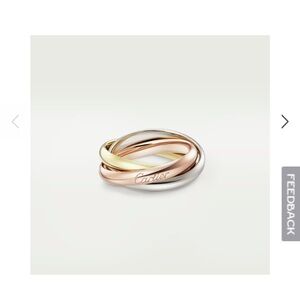 Cartier Gold and Silver Interlocked Ring